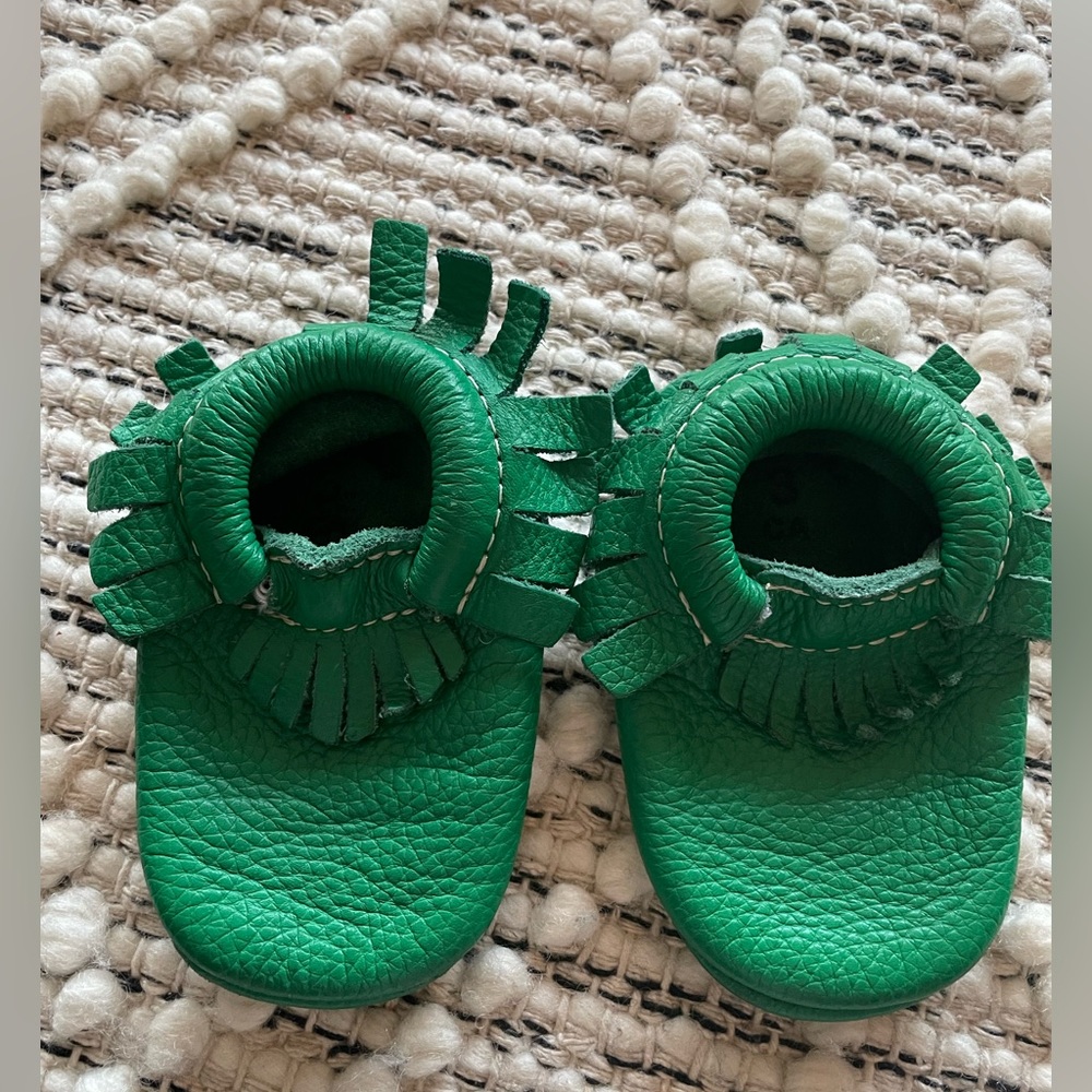 Freshly Picked Green Mocs - size 3